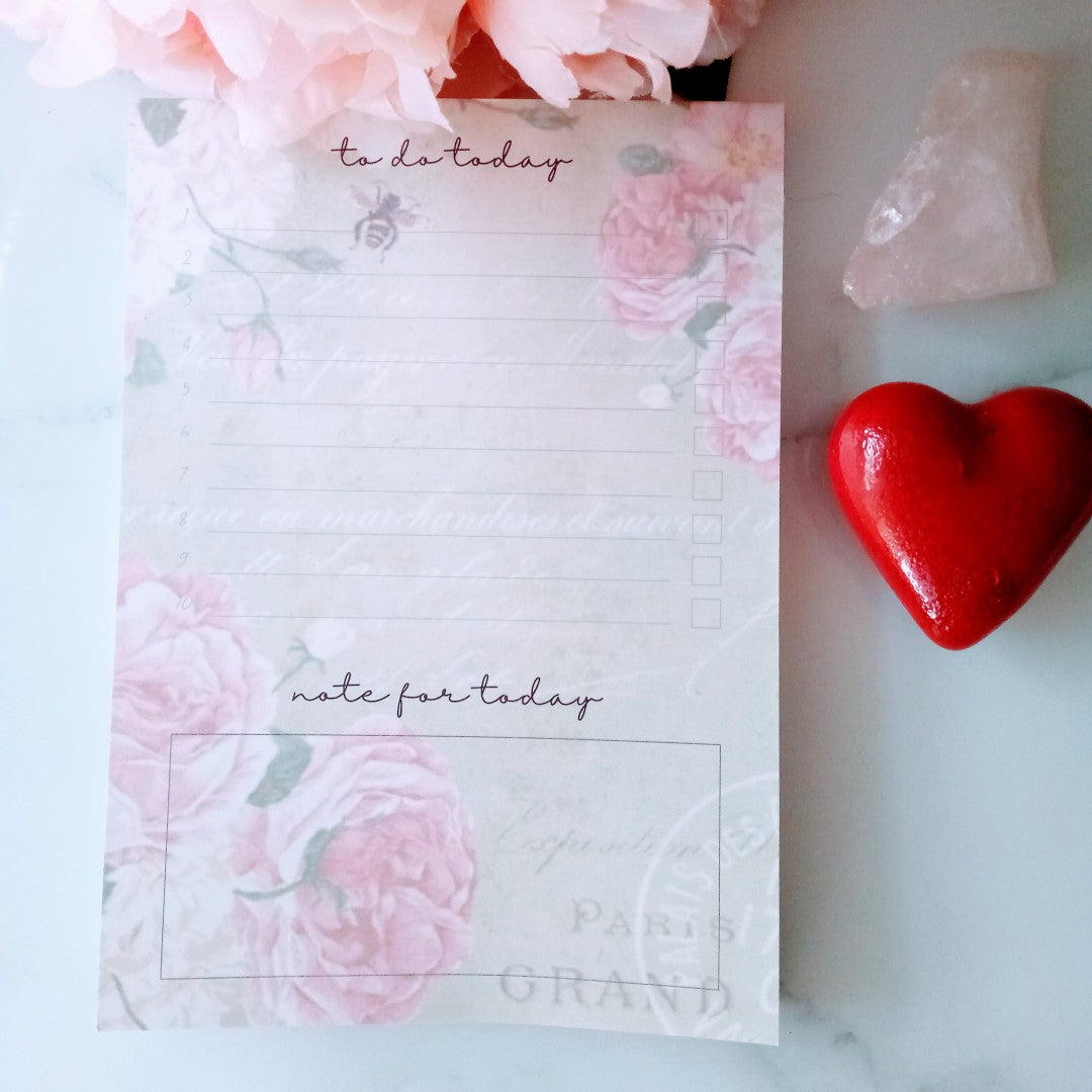 Note Pad Romantic